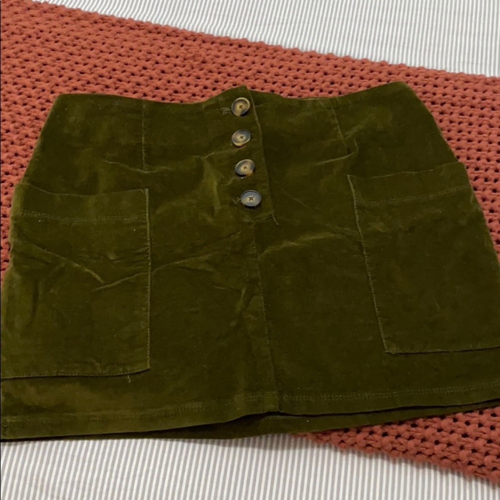 Green Urban Outfitters mini skirt